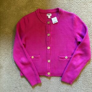 J. Crew Fuchsia Cardigan